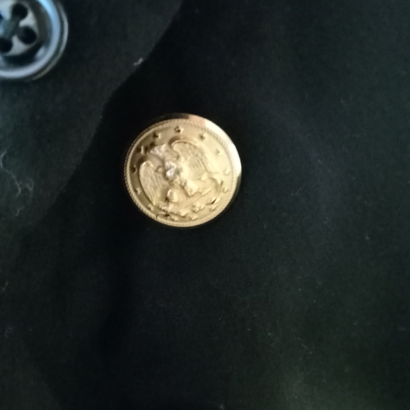 Long black Navy Pea coat - Picture 7 of 7